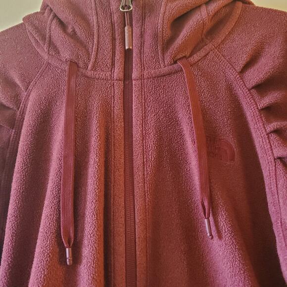 The North Face Women's XXL Mezzaluna Hoodie Deep Garnet Red Lightweight Gorpcore - Picture 4 of 10